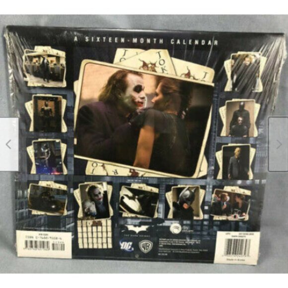 Batman Dark Knight 2009 Calendar Joker Heath Ledger Christan Bale - Picture 5 of 5